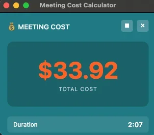 Meeting ROI Calculator