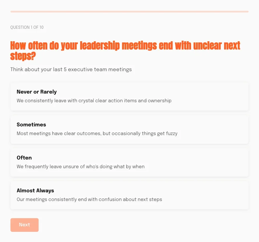 Meeting Effectiveness Health Check